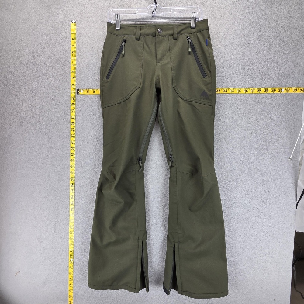 Burton Pants Womens XS Green Vida Snow Ski Snowboard Stretch Zip Pockets
